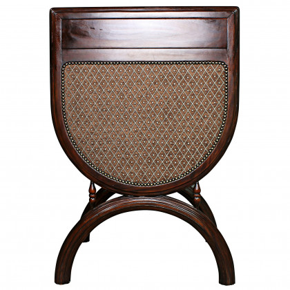 Toscano - Renaissance San Lorenzo Chair in Brown, Fabric/Mahogany