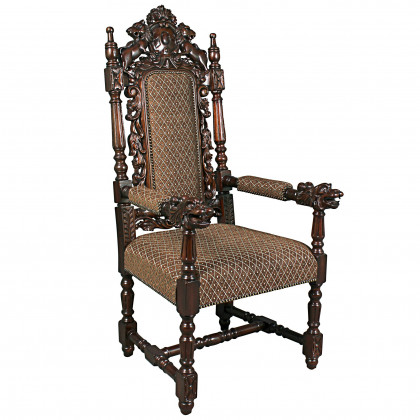 Toscano - The Grand Occasion Heraldic Armchair in Mahogany