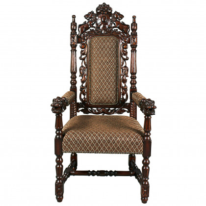 Toscano - The Grand Occasion Heraldic Armchair in Mahogany