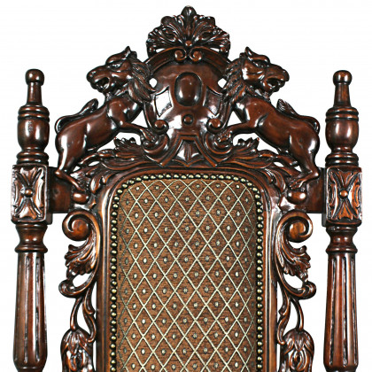 Toscano - The Grand Occasion Heraldic Armchair in Mahogany