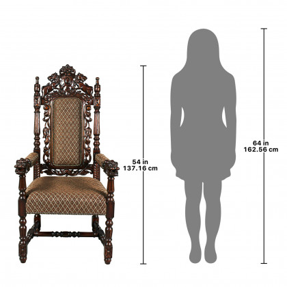 Toscano - The Grand Occasion Heraldic Armchair in Mahogany