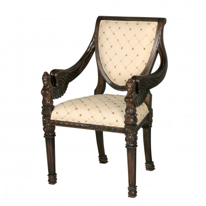 Toscano - Saint Gabriel Armchair in Mahogany