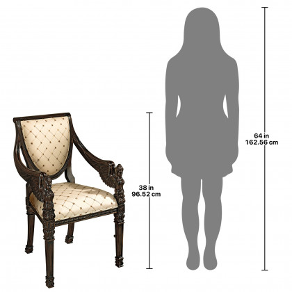 Toscano - Saint Gabriel Armchair in Mahogany