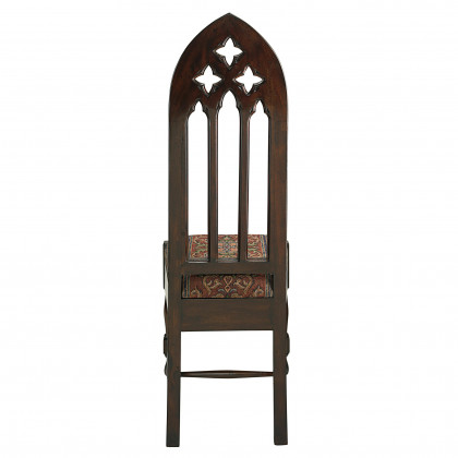 Toscano - Viollet-le-Duc Gothic Cathedral Side Chair in Mahogany