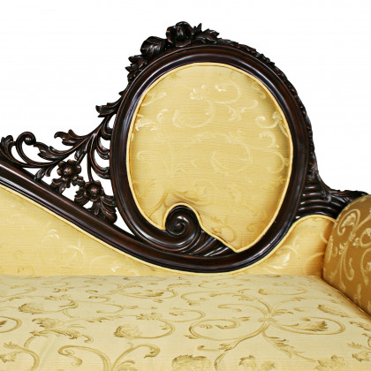 Toscano - Rossetti Victorian Salon Sofa Couch in Yellow, Fabric