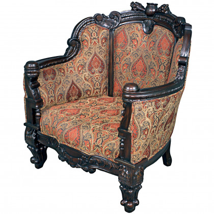 Toscano - Gentlemen’s Drawing Room Armchair in Mahogany