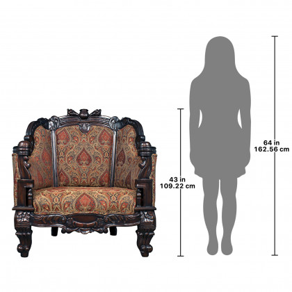 Toscano - Gentlemen’s Drawing Room Armchair in Mahogany