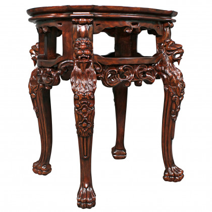 Toscano - Lord Raffles Lion Tea Table in Cherry, Mahogany