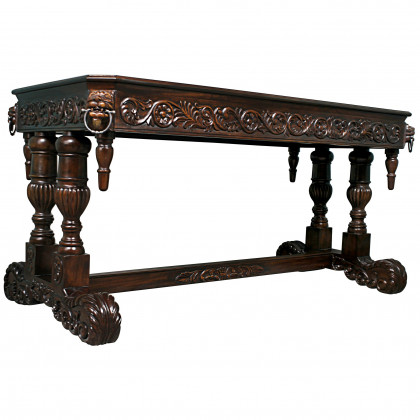 Toscano - Sir Benedict Renaissance Library Table in Cherry, Mahogany