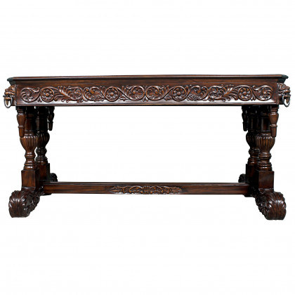 Toscano - Sir Benedict Renaissance Library Table in Cherry, Mahogany