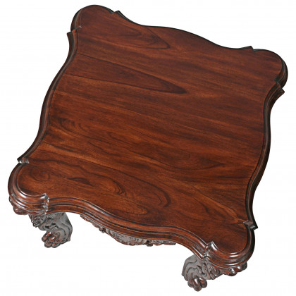 Toscano - Lord Raffles Grande Hall Lion Leg Side Table in Mahogany