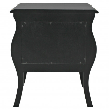 Toscano - Saint-Honore Bombe Nightstand Side Table in Mahogany
