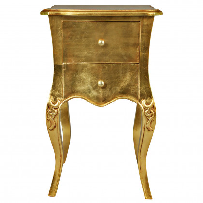 Toscano - Hayworth Gilded Side Table in Mahogany