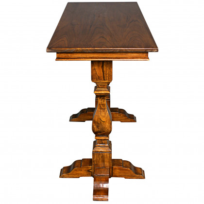 Toscano - Merseyside Pub Pedestal Console Table in Oak, Hardwood