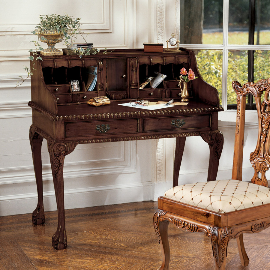 Toscano - Le Escritoire Secretary Desk in Cherry, Mahogany
