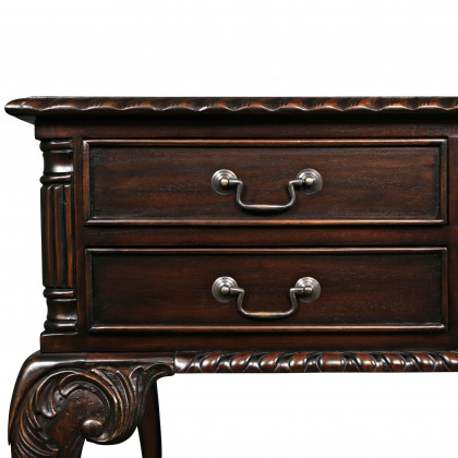 Toscano - 19th Century Chippendale Partners Writing Desk in Cherry, Mahogany