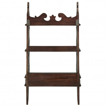Toscano - Chinese Chippendale-Style Curio Shelves in Walnut, Mahogany