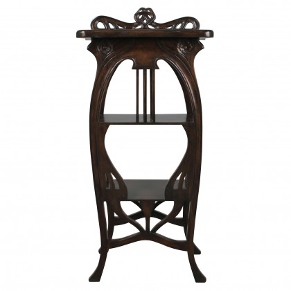 Toscano - Galle Art Nouveau Harp Side Table in Mahogany