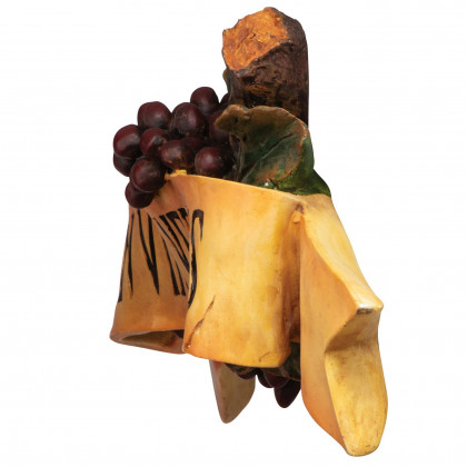 Toscano - In Vino Veritas Italian Sign Grape Wall Sculpture