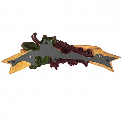 Toscano - In Vino Veritas Italian Sign Grape Wall Sculpture