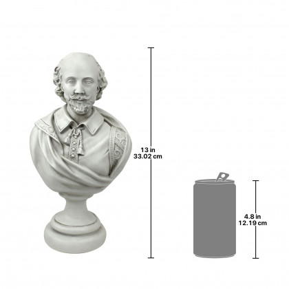 Toscano William Shakespeare Sculptural Bust - Small