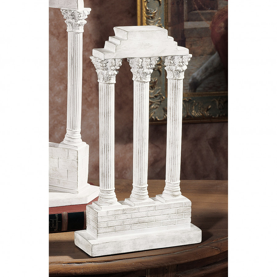 Toscano - Temple of Castor and Pollux Straight Column Statue