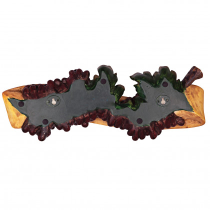 Toscano Abbondanza Italian Sign Grape Wall Sculpture - Buon Appetito