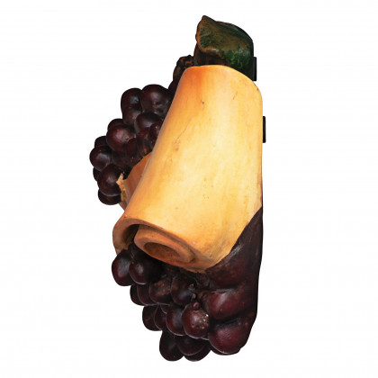 Toscano Abbondanza Italian Sign Grape Wall Sculpture - Cucina