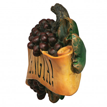 Toscano - Mangia Italian Signs Grape Wall Sculpture