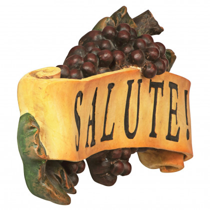 Toscano - Salute Italian Signs Grape Wall Sculpture