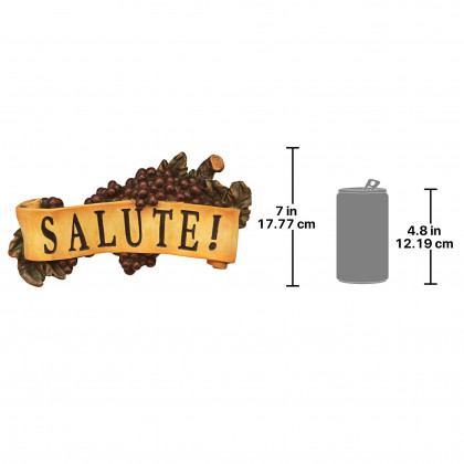 Toscano - Salute Italian Signs Grape Wall Sculpture