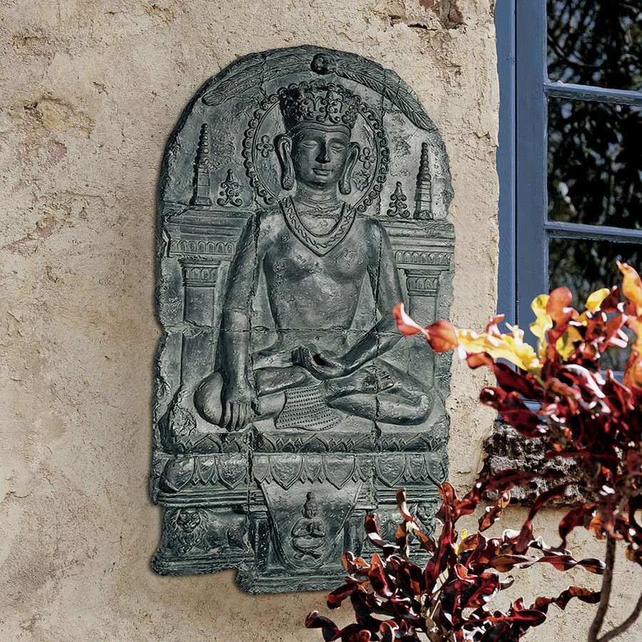 Toscano Earth Witness Buddha Wall Sculpture - Large