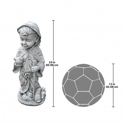 Toscano Baby Saint Francis Sculpture - Large