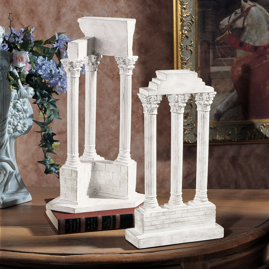 Toscano - Set of 2 Roman Forum Columns Statues
