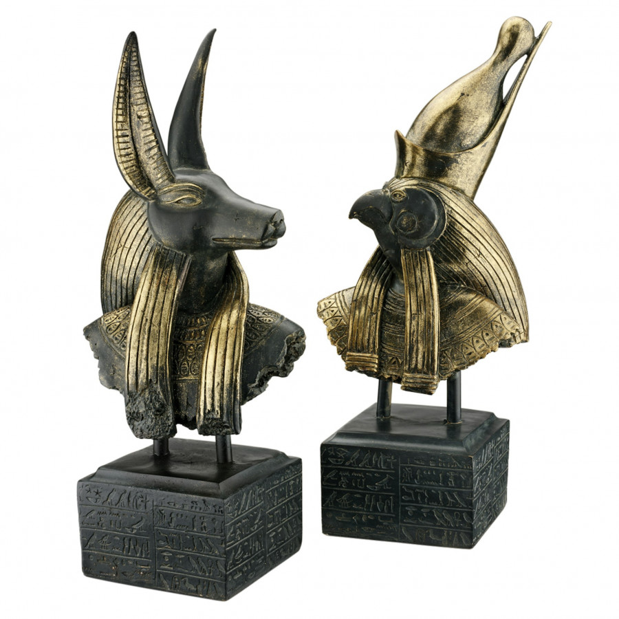 Toscano - Set of Gods of Ancient Egypt Statues in Anubis and Horus