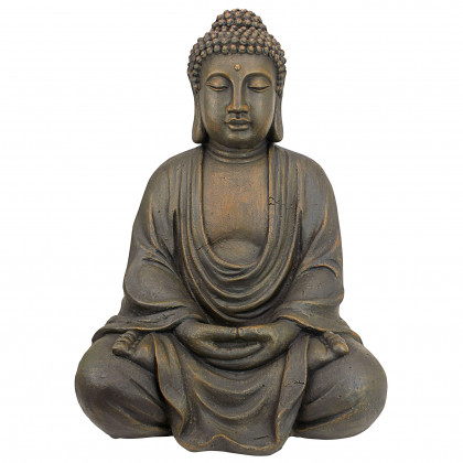 Toscano Meditative Buddha of the Grand Temple - Basalt Finish, Medium
