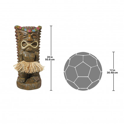 Toscano - Pau Hana Hawaiian Tiki Totem Statue