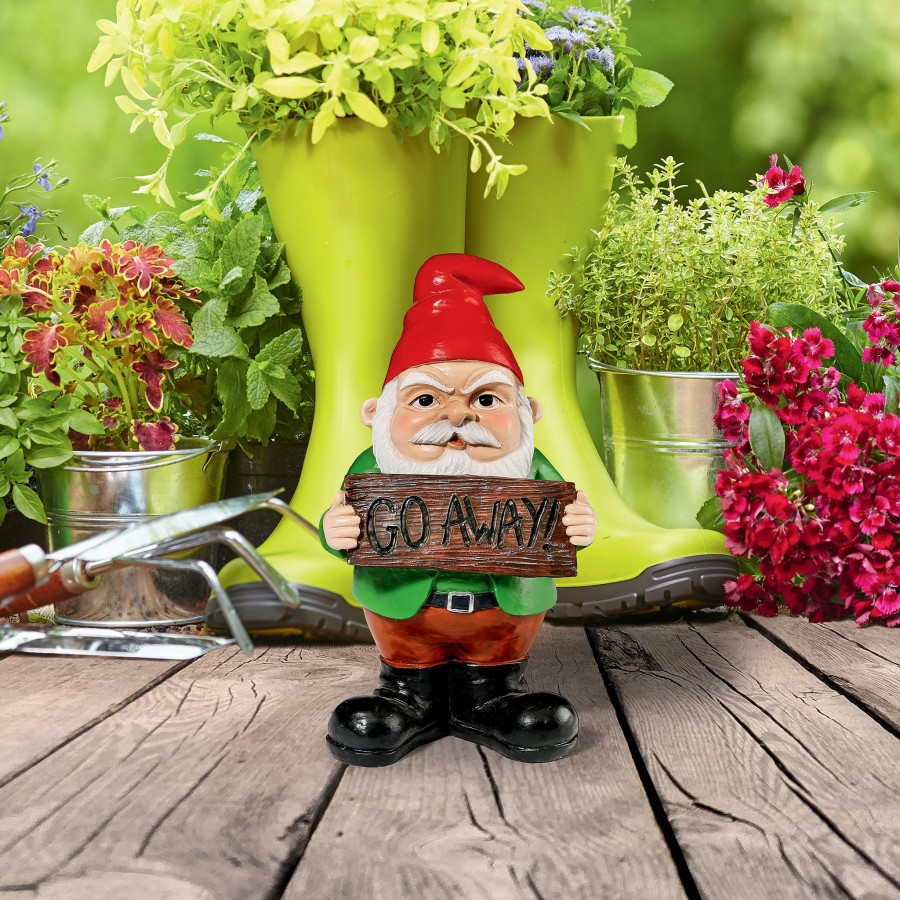 Toscano - Mr. Bad Attitude Unwelcoming Garden Gnome Statue