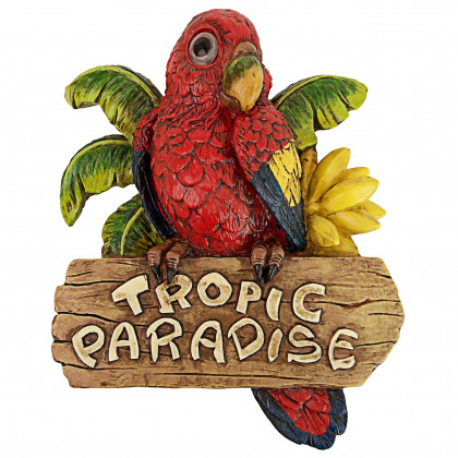 Toscano - Tropic Parrot Paradise Wall Sculpture