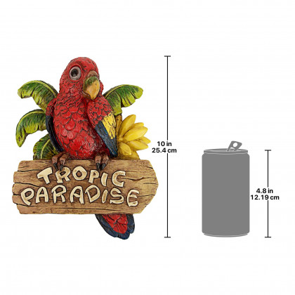 Toscano - Tropic Parrot Paradise Wall Sculpture