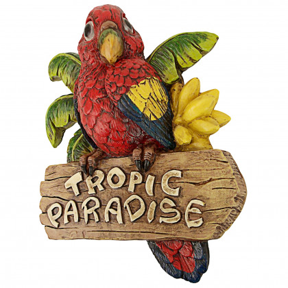 Toscano - Tropic Parrot Paradise Wall Sculpture