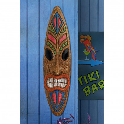 Toscano - Ka Hekili Thunder God Tiki Mask Wall Sculpture