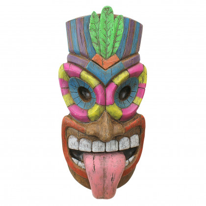 Toscano - Maika l Ole God of the Hawaiian Isle Tiki Mask Wall Sculpture