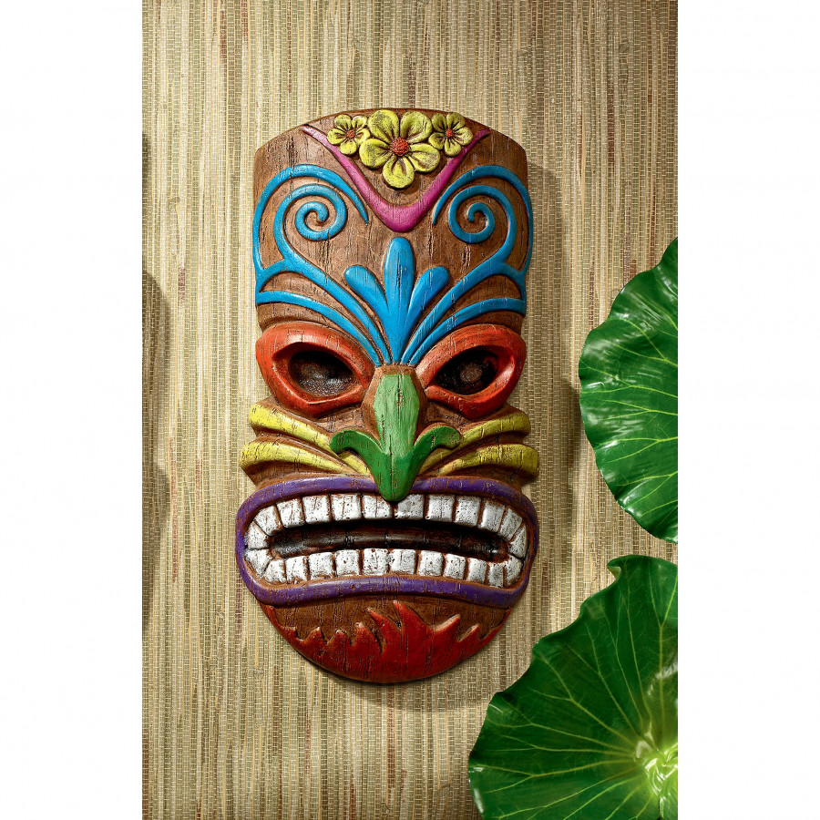 Toscano - Hoaloha, God of the Hawaiian Isle Tiki Mask Wall Sculpture