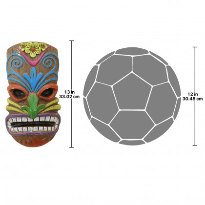 Toscano - Hoaloha, God of the Hawaiian Isle Tiki Mask Wall Sculpture