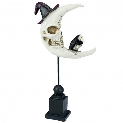 Toscano - Warlock Raven Moon Halloween Statue