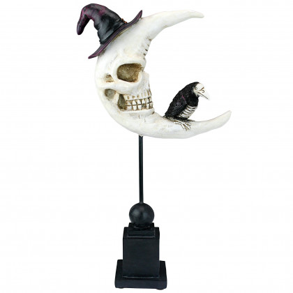 Toscano - Warlock Raven Moon Halloween Statue