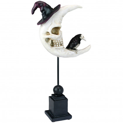Toscano - Warlock Raven Moon Halloween Statue