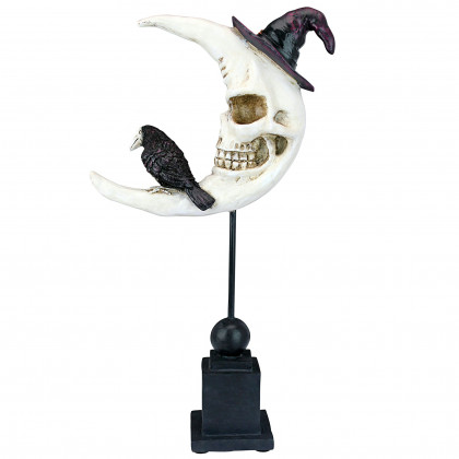 Toscano - Warlock Raven Moon Halloween Statue