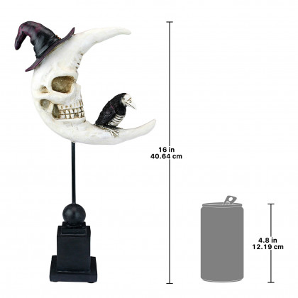 Toscano - Warlock Raven Moon Halloween Statue
